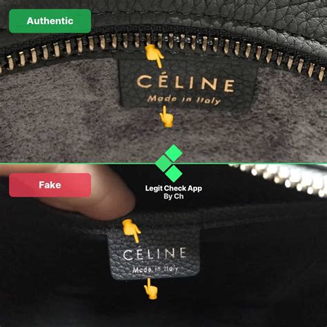 celine micro luggage real vs fake|how to check celine purse.